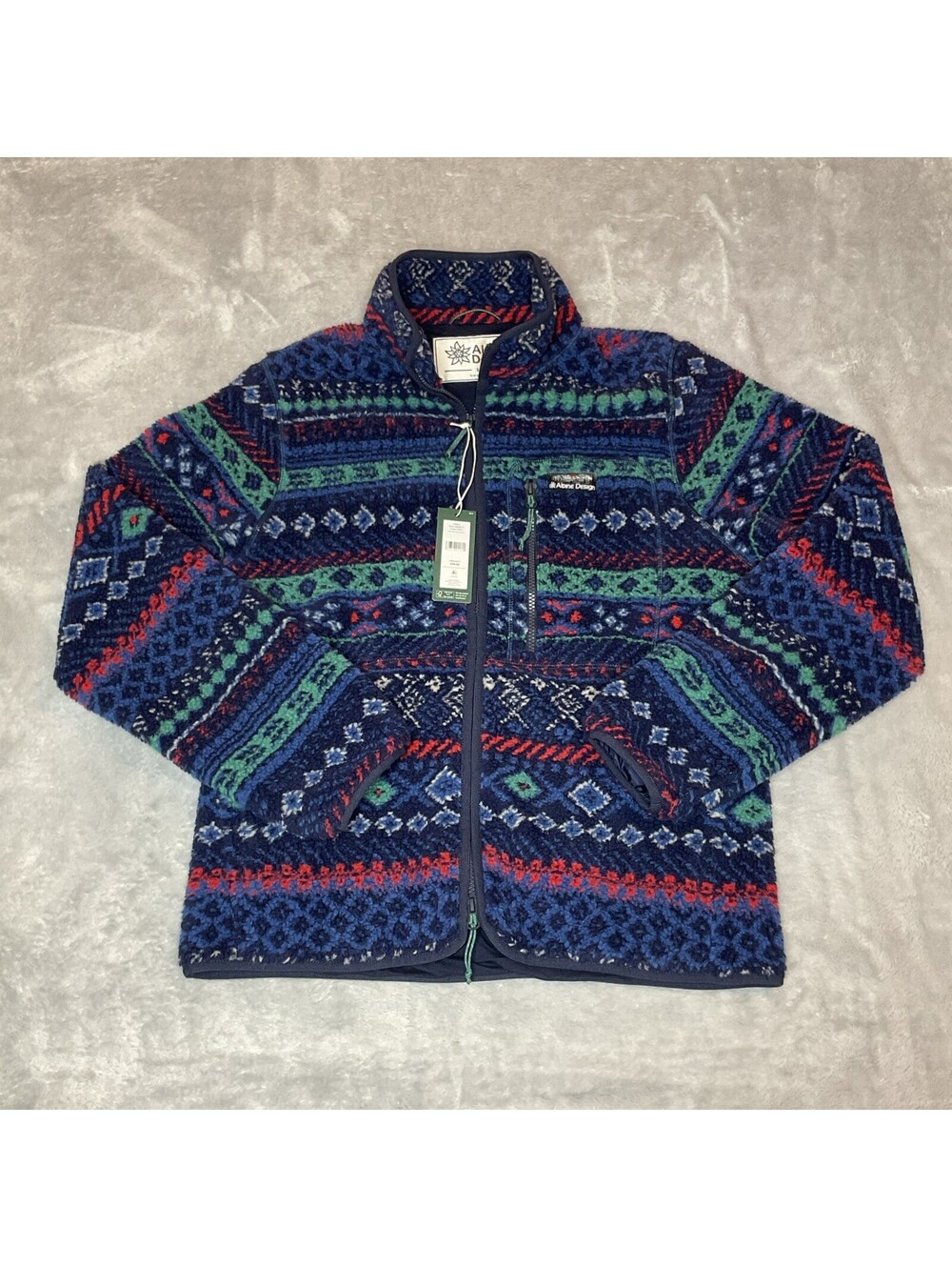 Alpine Design Men’s Sherpa Fleece Jacket Full Zipper Size Small NWT $98